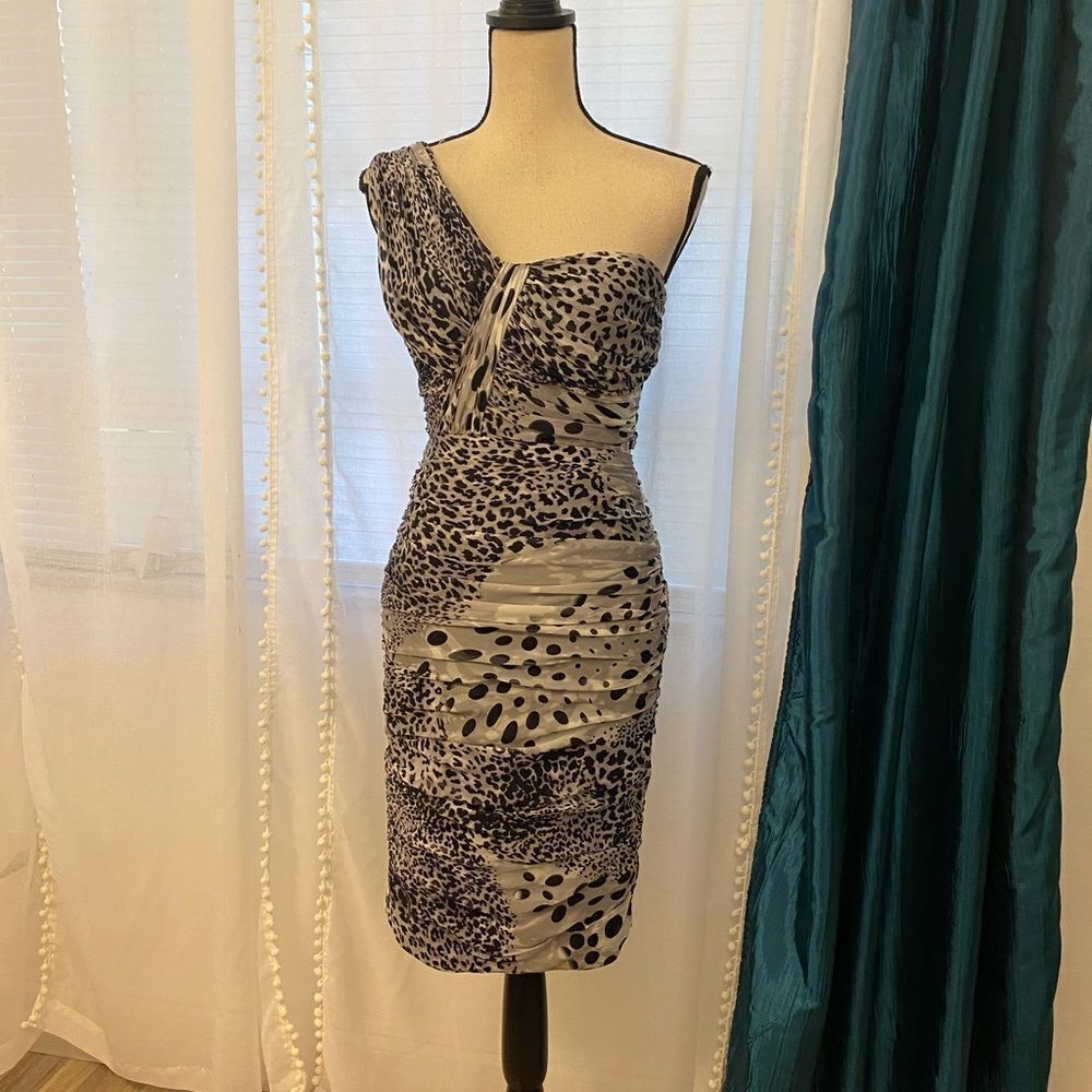Tadashi Shoji bust padded 100% silk dress, size 2